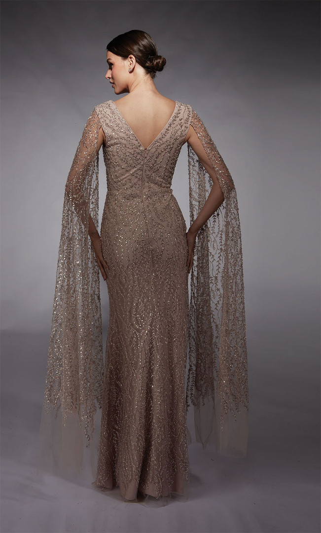 Alyce Paris 27725 Sequins Plunging V-Neck Sleeveless Gown