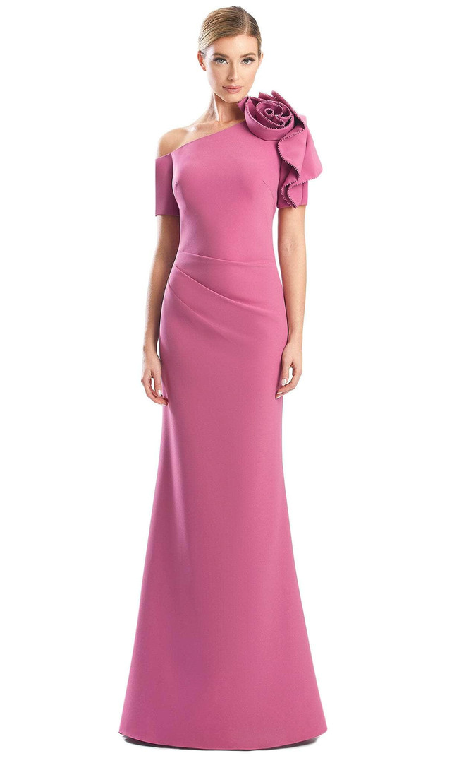 Alexander by Daymor 1762S23 Asymmetric One shoulder Gown