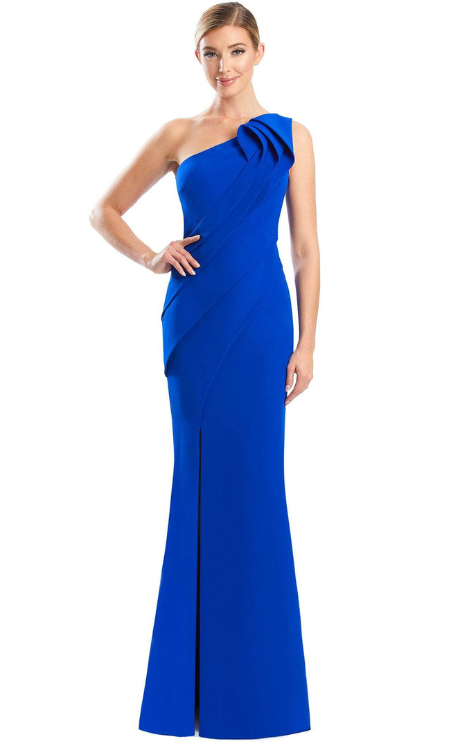 Alexander by Daymor 1788S23 Asymmetrical One-Shoulder Gown