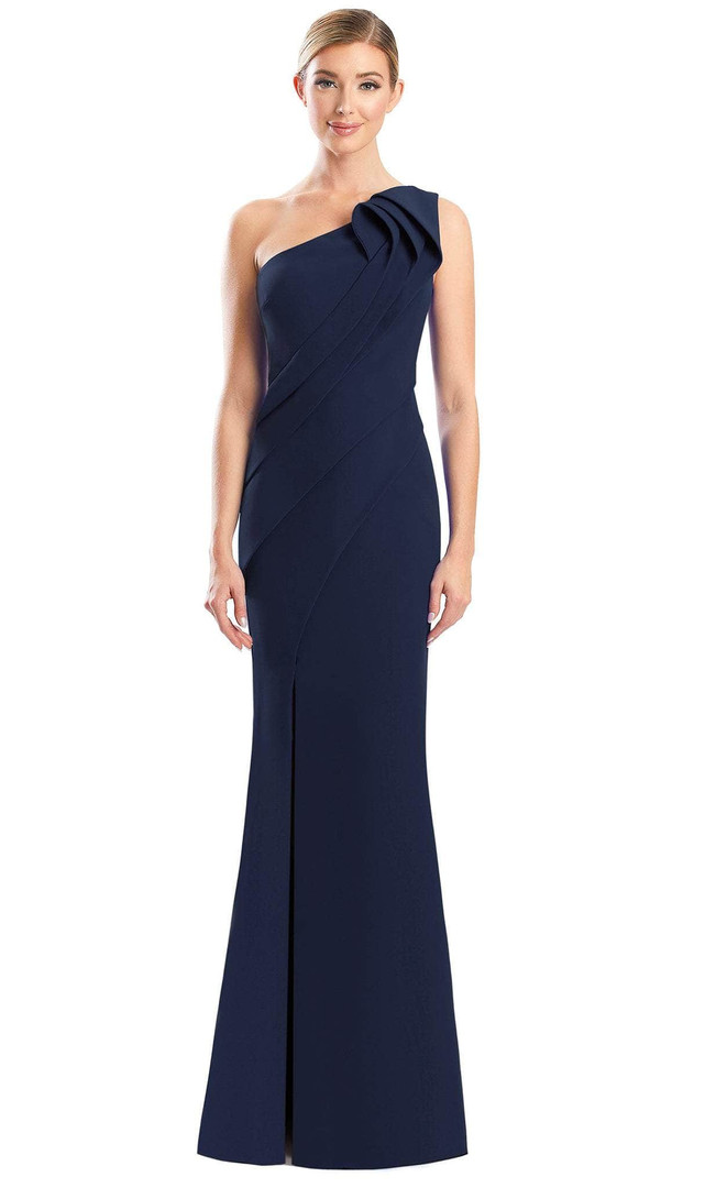 Alexander by Daymor 1788S23 Asymmetrical One-Shoulder Gown