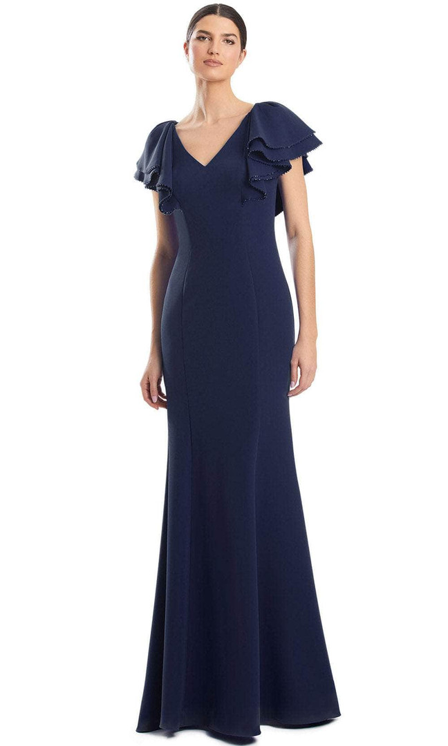 Alexander by Daymor 1968S24 V-Neck Flutter Sleeve Dress