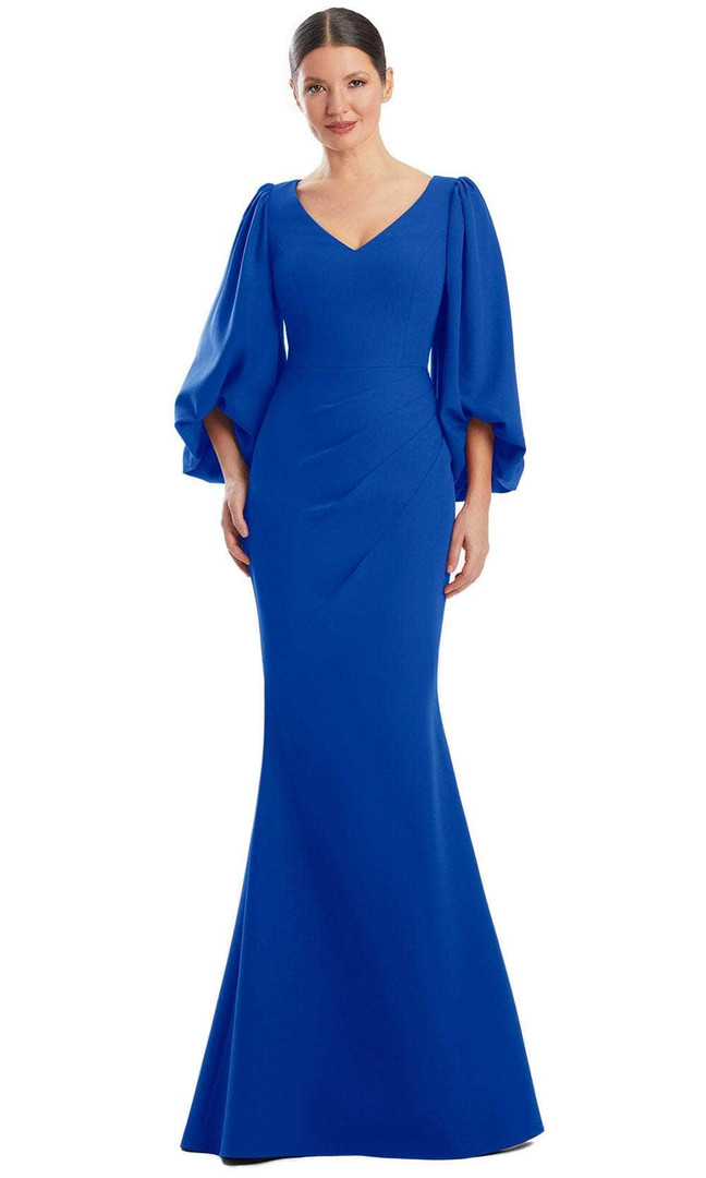 Alexander by Daymor 1974S24 Balloon Quarter Sleeves Gown