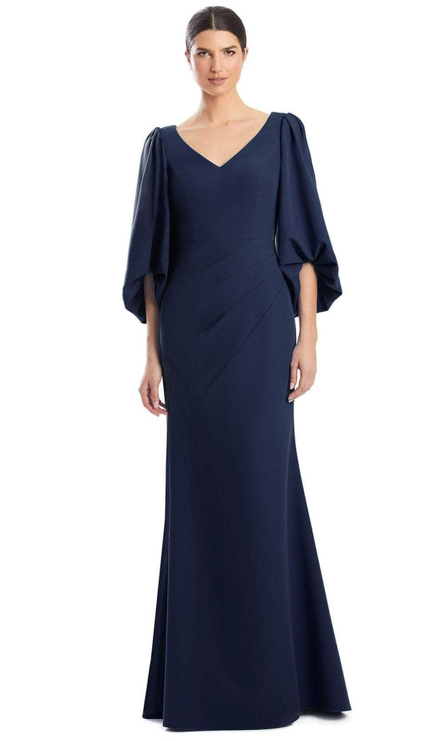Alexander by Daymor 1974S24 Balloon Quarter Sleeves Gown