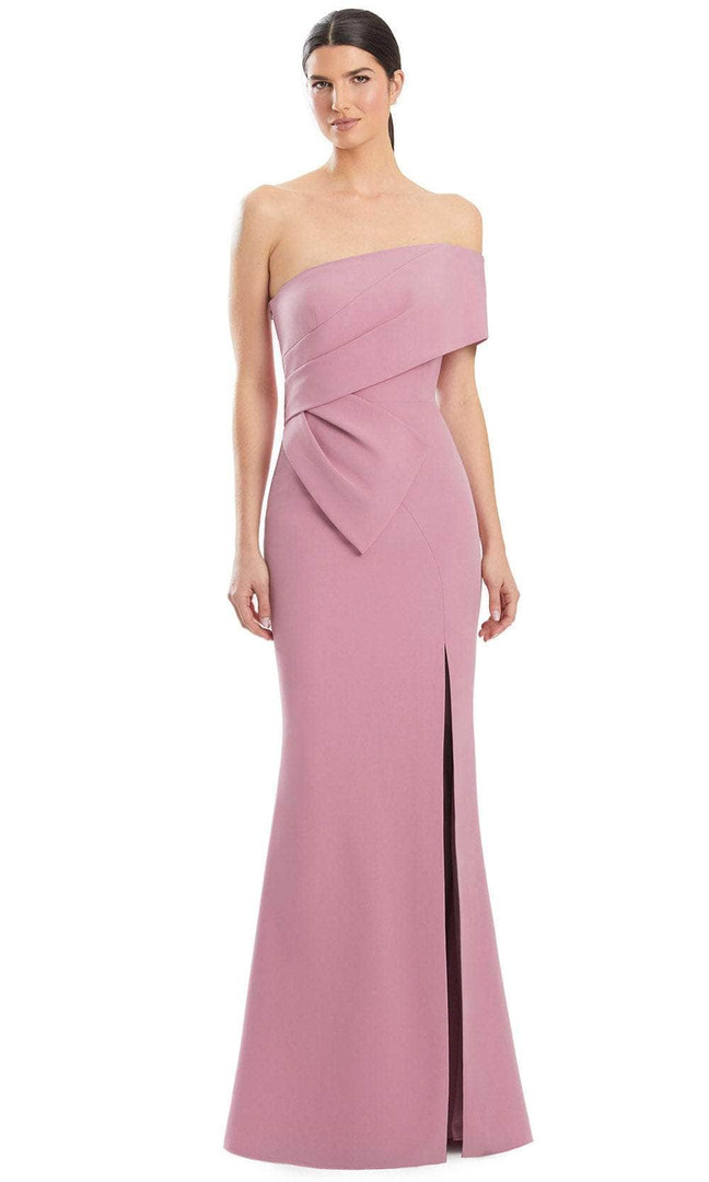 Alexander by Daymor 1981S24 One Shoulder Sleeve Sheath Dress