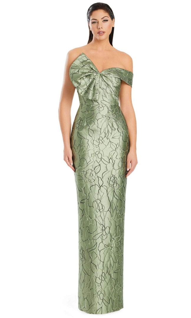 Alexander by Daymor 3053S25 Asymmetrical Off Shoulder Gown