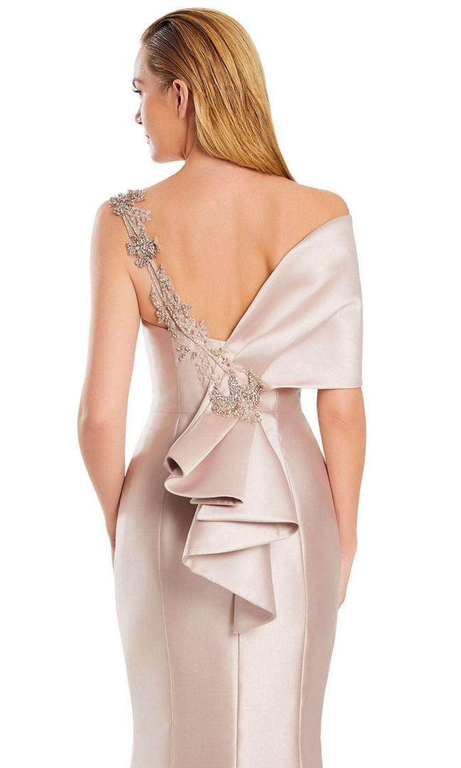 Alexander by Daymor 3060S25 Asymmetric Off-Shoulder Gown