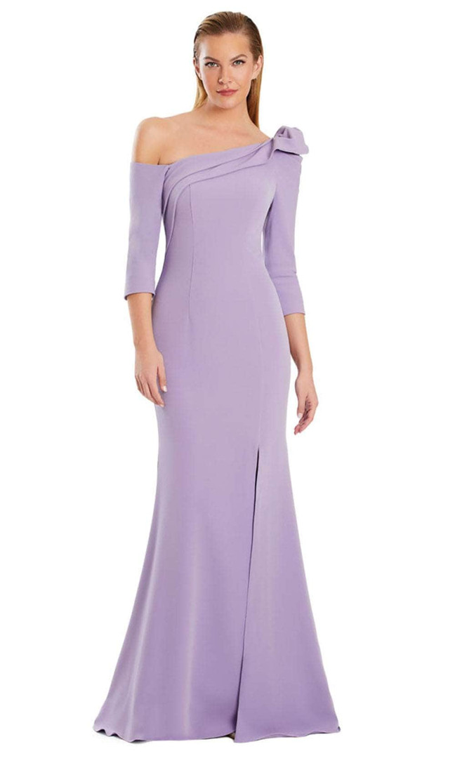 Alexander by Daymor 3069S25 Asymmetric Quarter Sleeves Gown