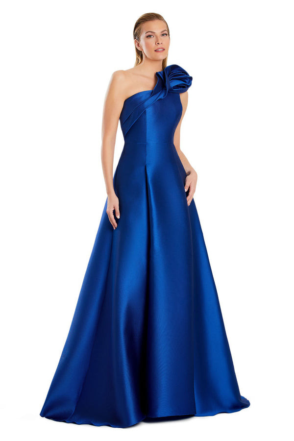 Alexander by Daymor 3075S25 Asymmetric One-shoulder Dress