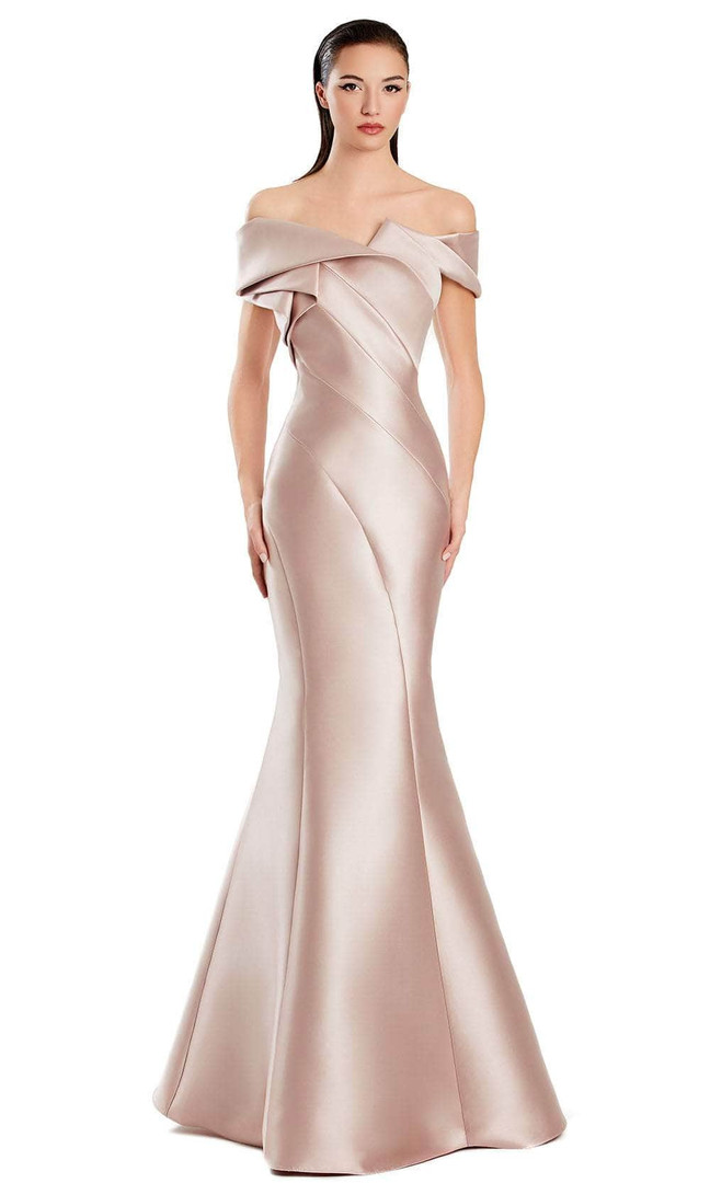 Alexander by Daymor 3079S25 Off-Shoulder Short Sleeves Gown