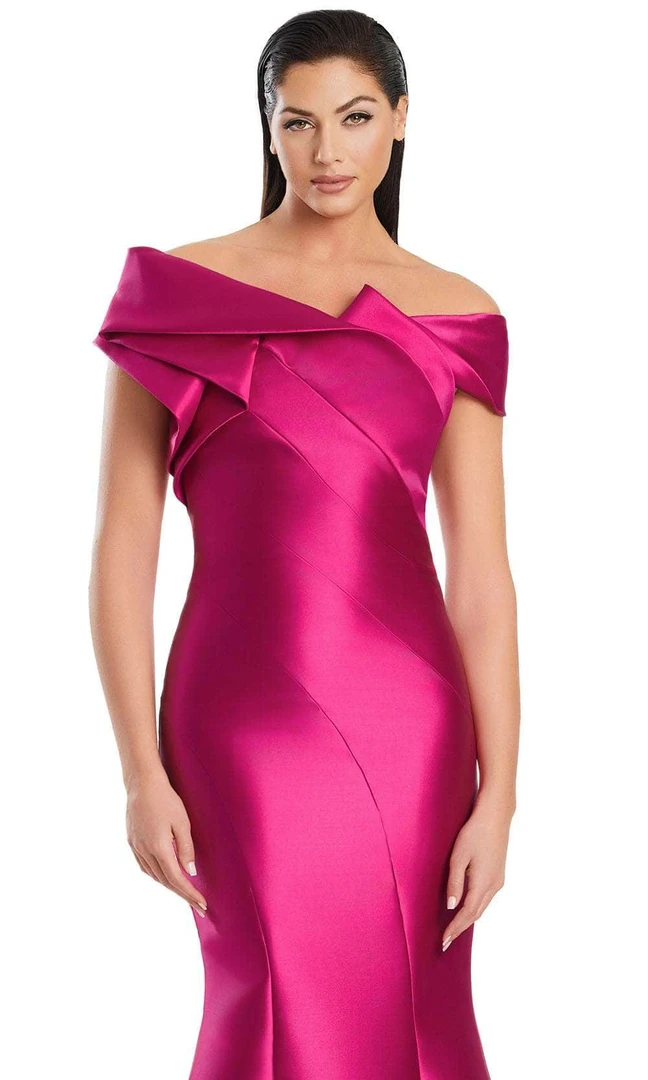 Alexander by Daymor 3079S25 Off-Shoulder Short Sleeves Gown