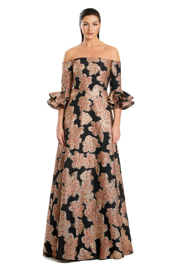 Alexander by Daymor 3092S25 Jacquard Printed Pocket Dress