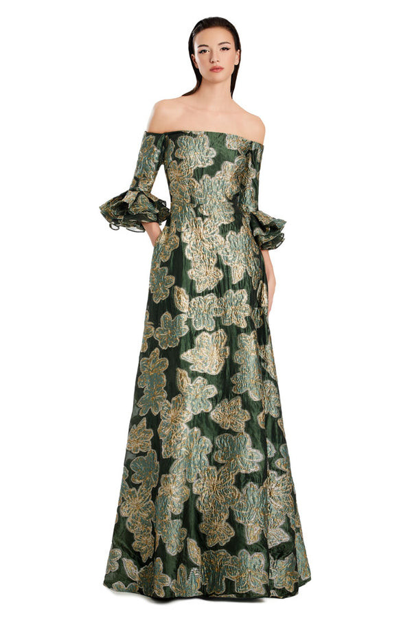 Alexander by Daymor 3092S25 Jacquard Printed Pocket Dress