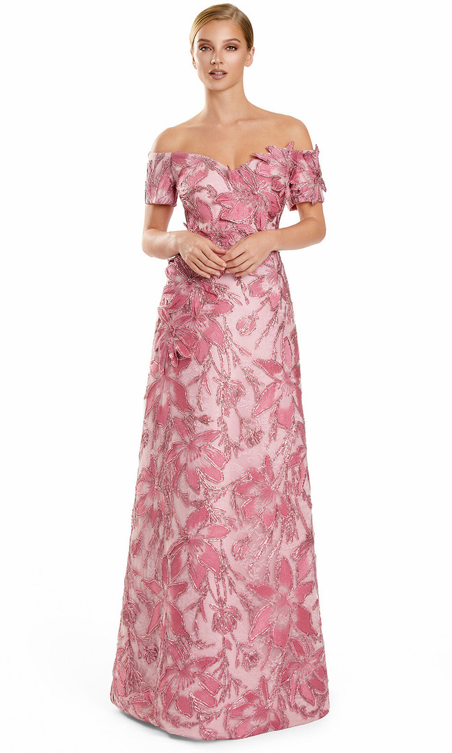 Alexander by Daymor 3100F25 Floral Embellishments Long Gown