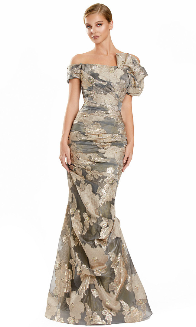 Alexander by Daymor 3102F25 Floral Embellished Long Gown