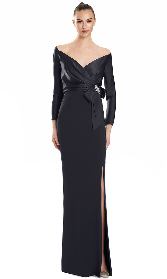 Alexander by Daymor 3133F25 Off Shoulder Long Sleeve Gown