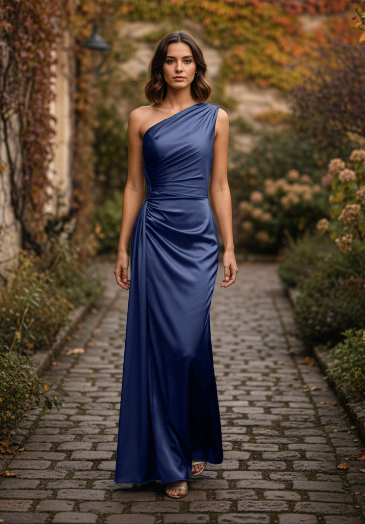 Morilee Bridesmaid 3030031 Luxe Satin One Shoulder Dress