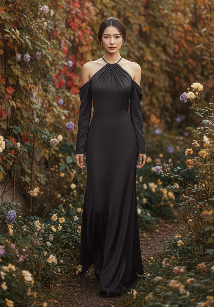 Morilee Bridesmaid 3030036 Luxe Satin Halter Neck Dress
