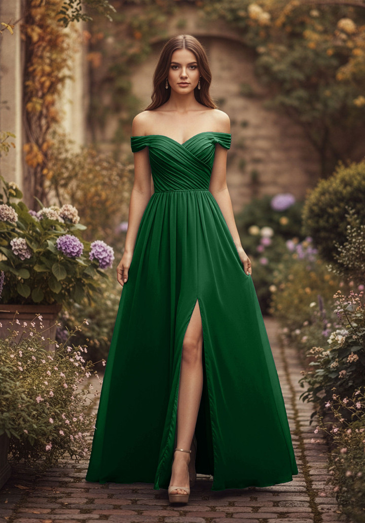 Morilee Bridesmaid 3030039 Chiffon Off Shoulder A-line Dress