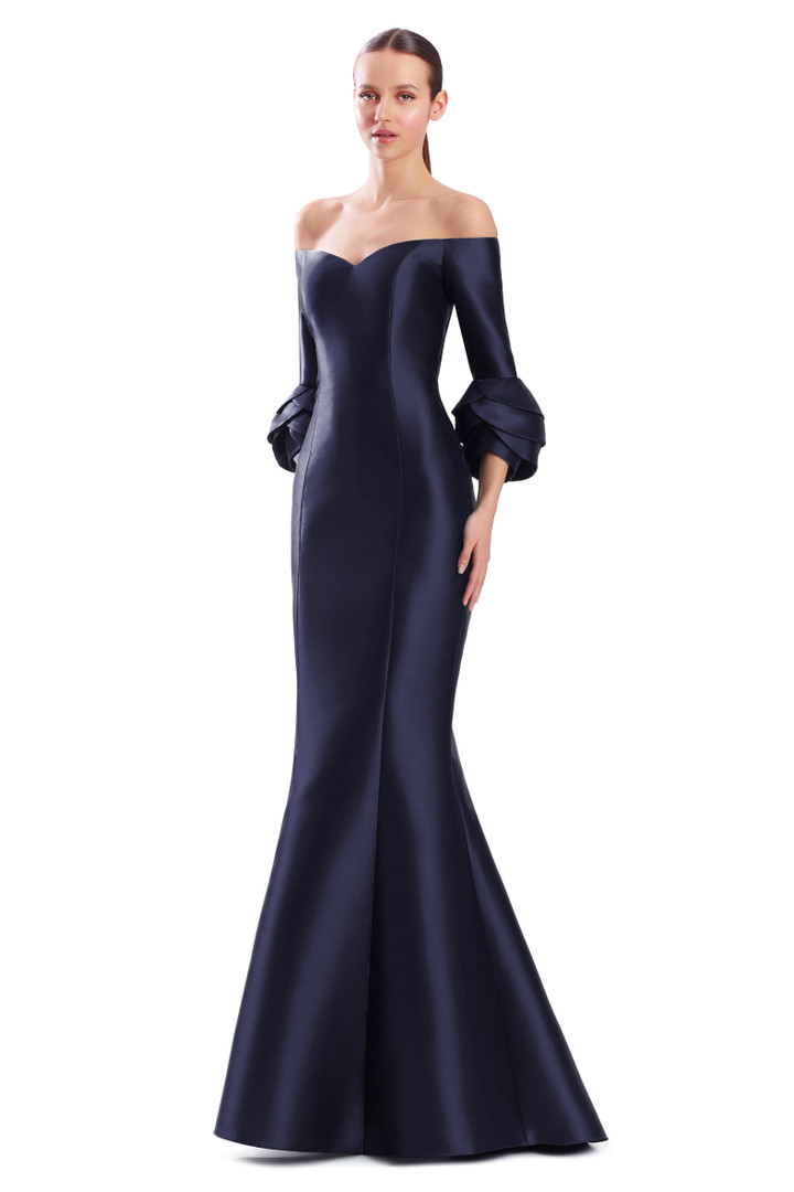 Alexander by Daymor 3320F26 Sweetheart Neck Tulip Cuffs Gown