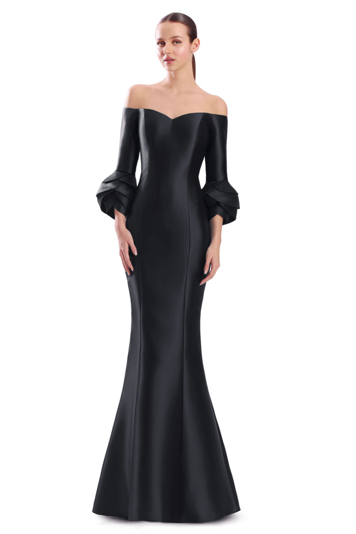 Alexander by Daymor 3320F26 Sweetheart Neck Tulip Cuffs Gown