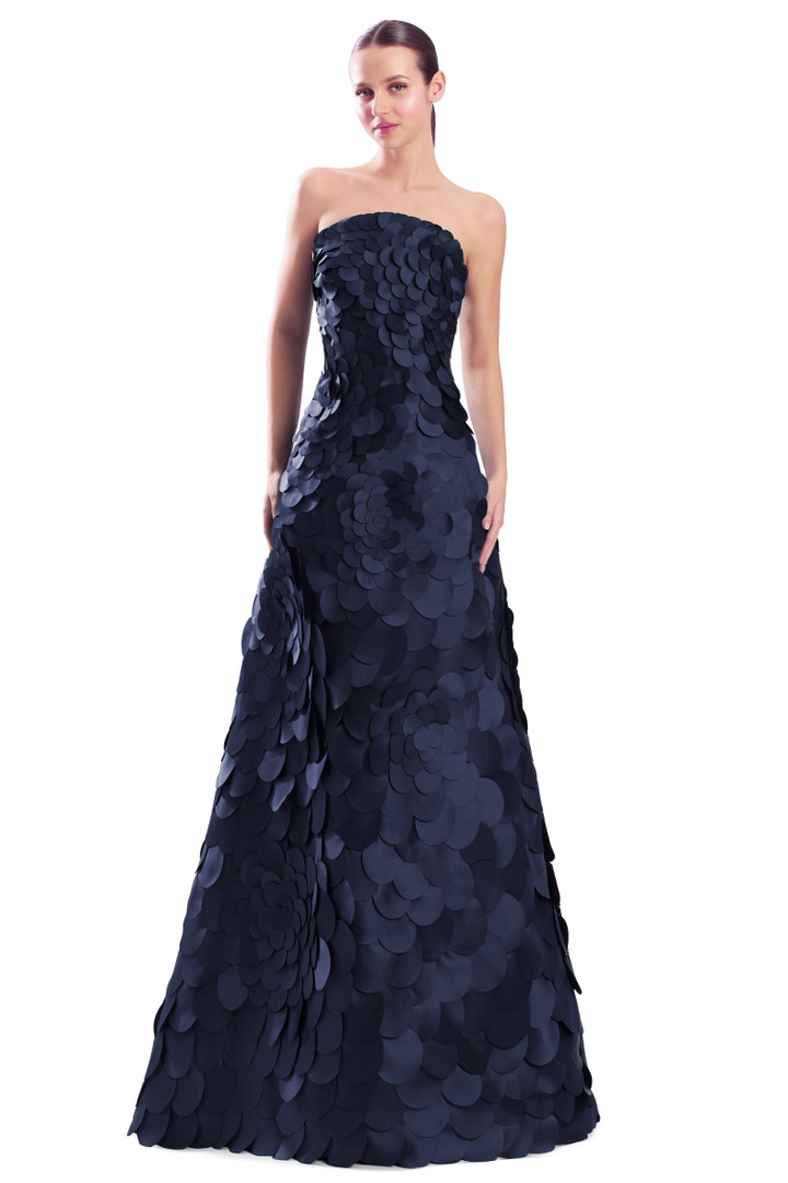 Alexander by Daymor 3329F26 3D Petals Strapless Ballgown