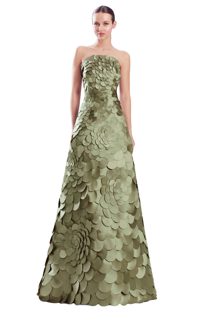 Alexander by Daymor 3329F26 3D Petals Strapless Ballgown