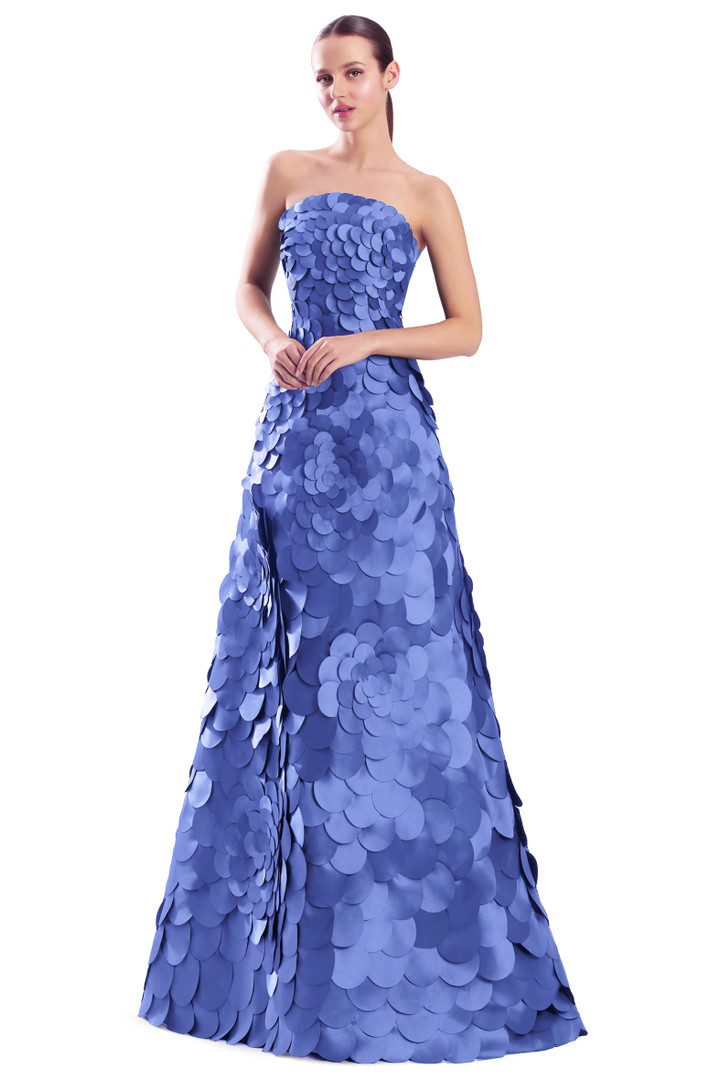 Alexander by Daymor 3329F26 3D Petals Strapless Ballgown