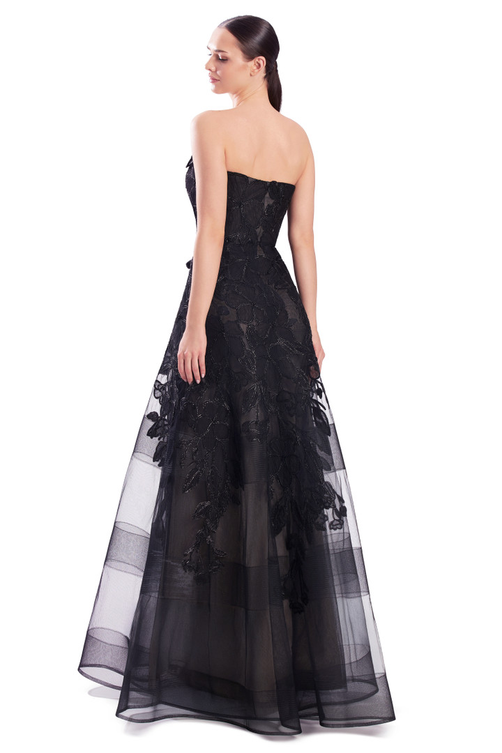 Alexander by Daymor 3330F26 Bustier Lace Strapless Gown