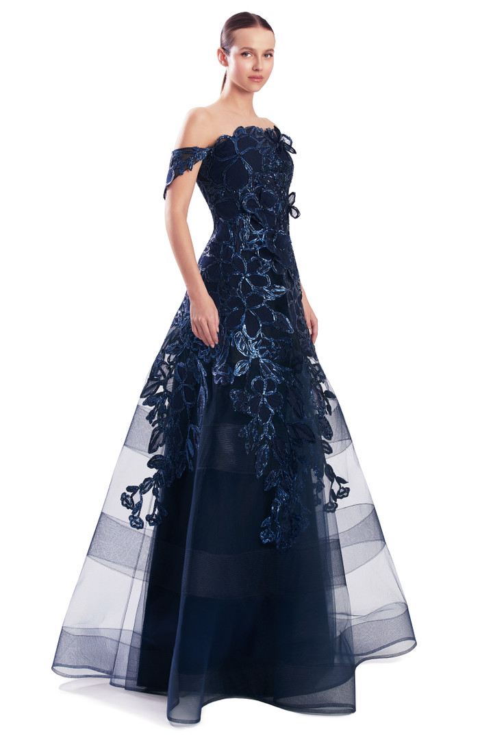 Alexander by Daymor 3330F26 Bustier Lace Strapless Gown