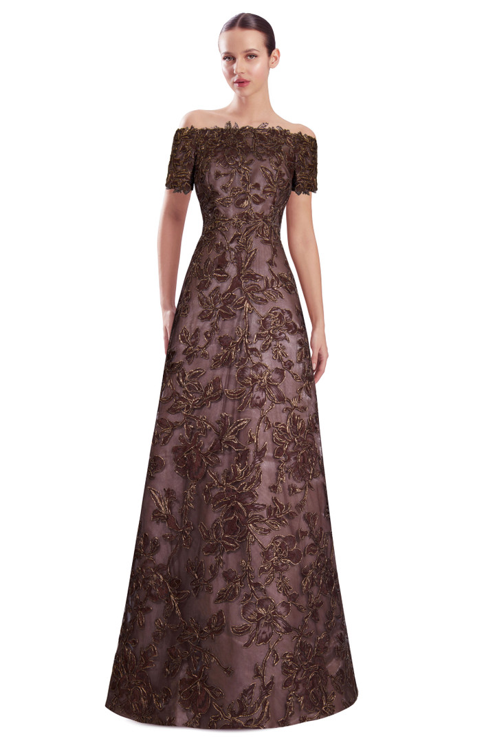 Alexander by Daymor 3331F26 Atelier Off-Shoulder A-line Gown