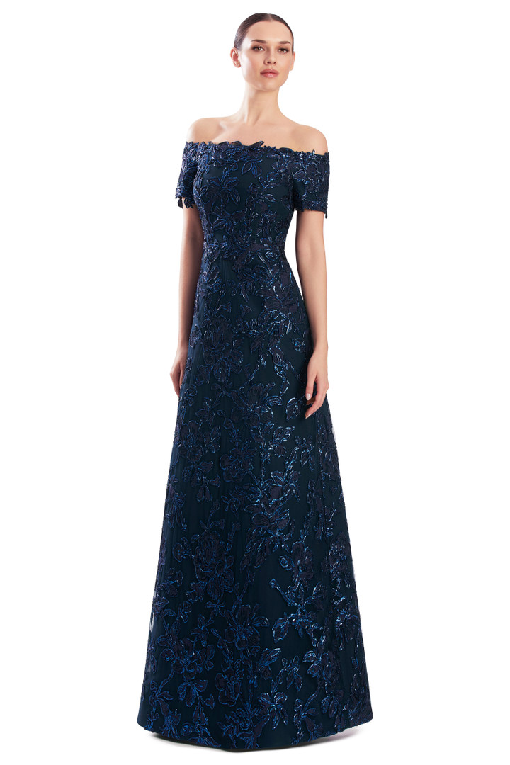 Alexander by Daymor 3331F26 Atelier Off-Shoulder A-line Gown