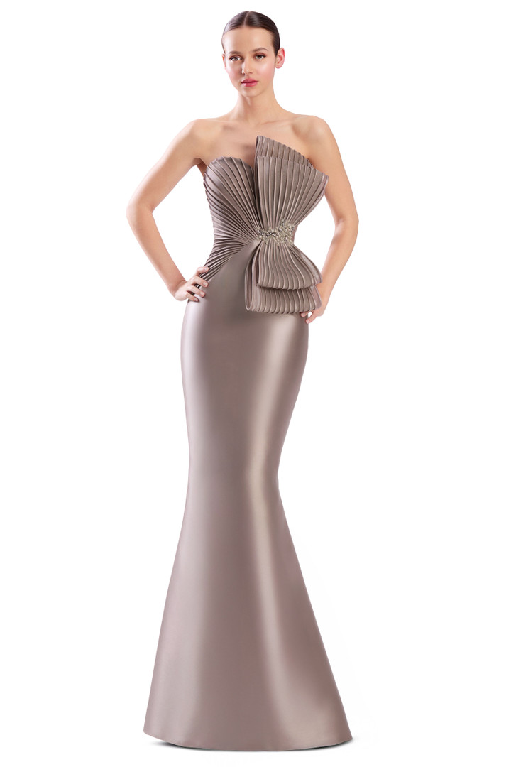Alexander by Daymor 3351F26 Oversized Bow Strapless Gown