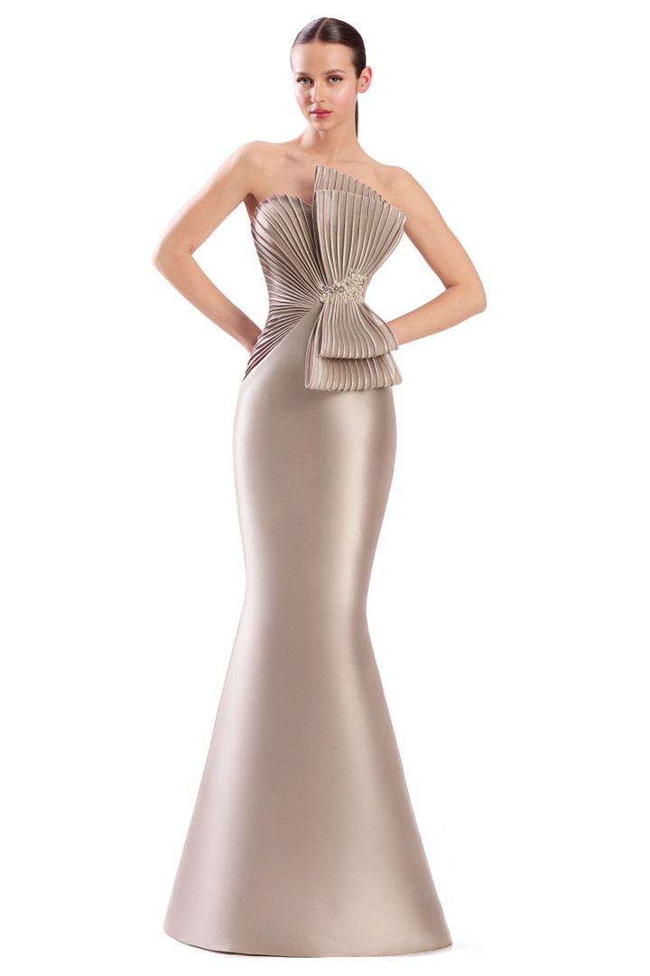 Alexander by Daymor 3351F26 Oversized Bow Strapless Gown