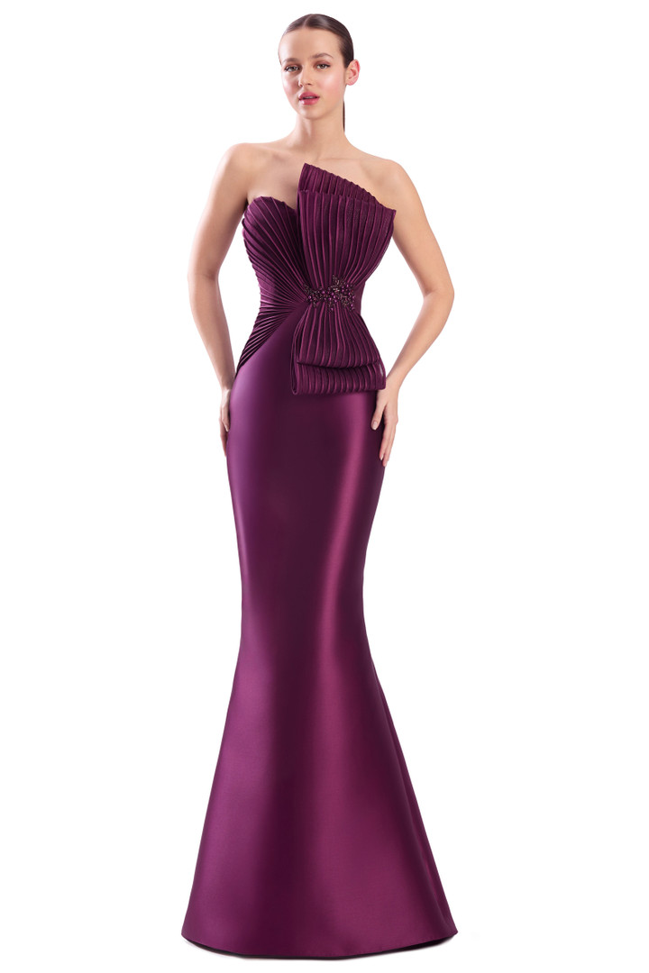 Alexander by Daymor 3351F26 Oversized Bow Strapless Gown