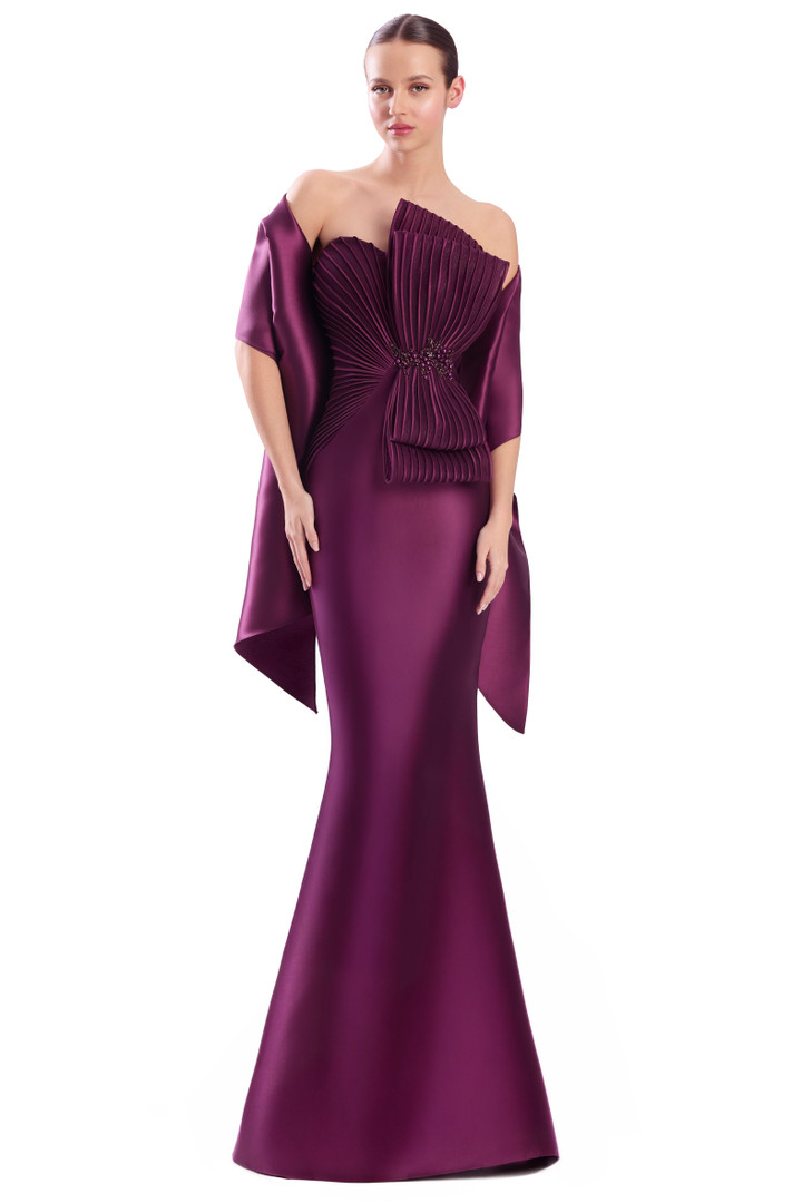 Alexander by Daymor 3351F26 Oversized Bow Strapless Gown