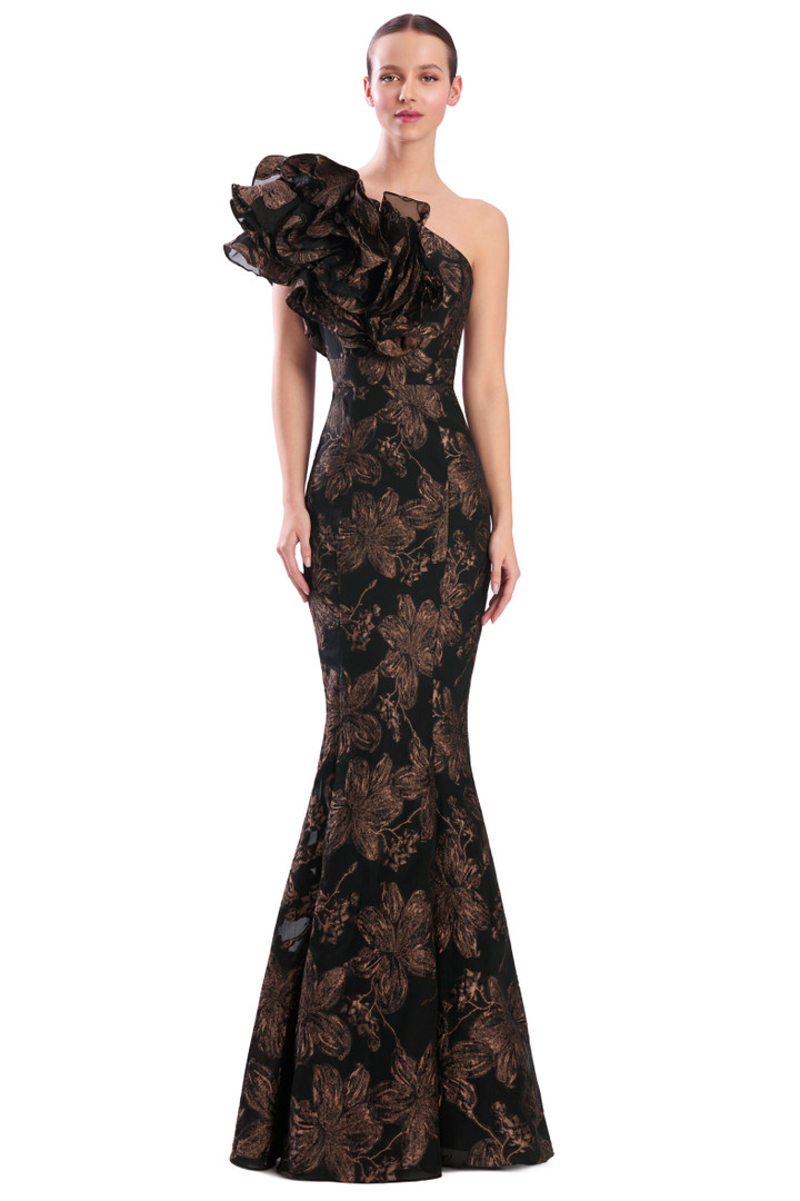 Alexander by Daymor 3353F26 Asymmetrical One Shoulder Gown