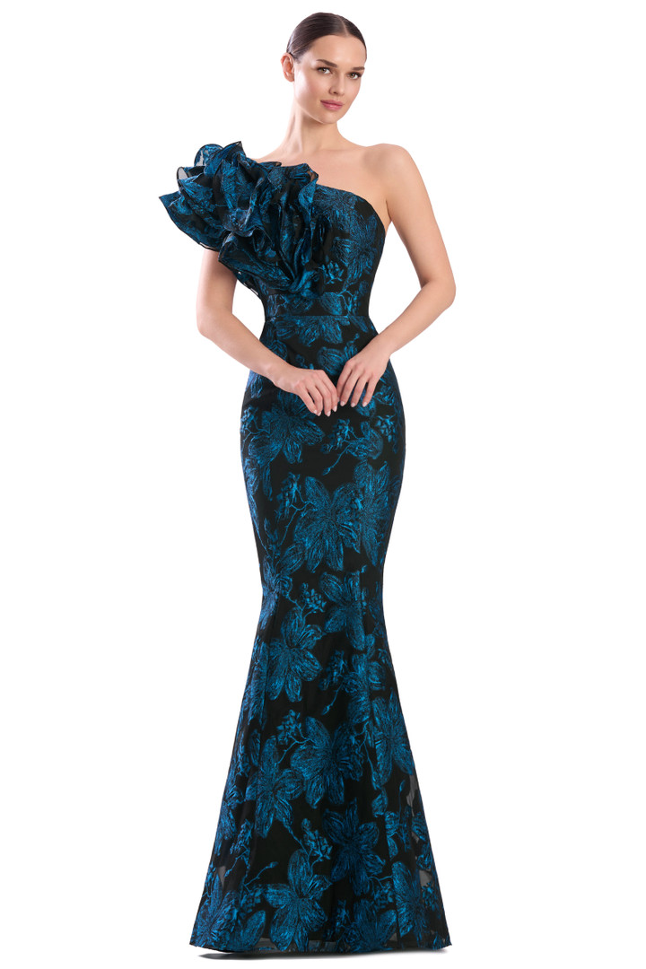 Alexander by Daymor 3353F26 Asymmetrical One Shoulder Gown