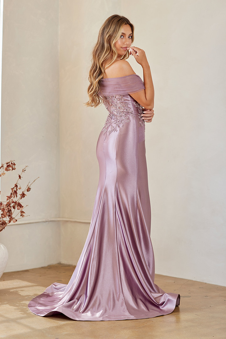 Amelia Couture 8074 Sweetheart Neck Off-shoulder Prom Dress