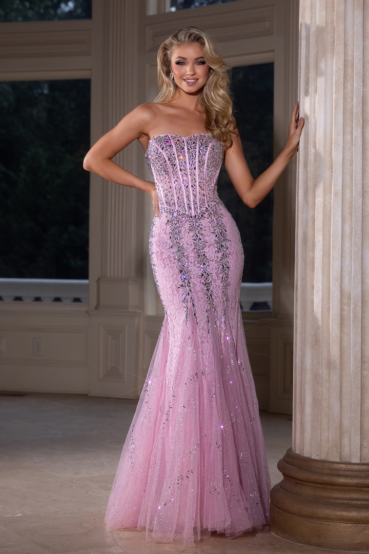 Portia and Scarlett PS25169 Tulle Sweetheart Strapless Gown
