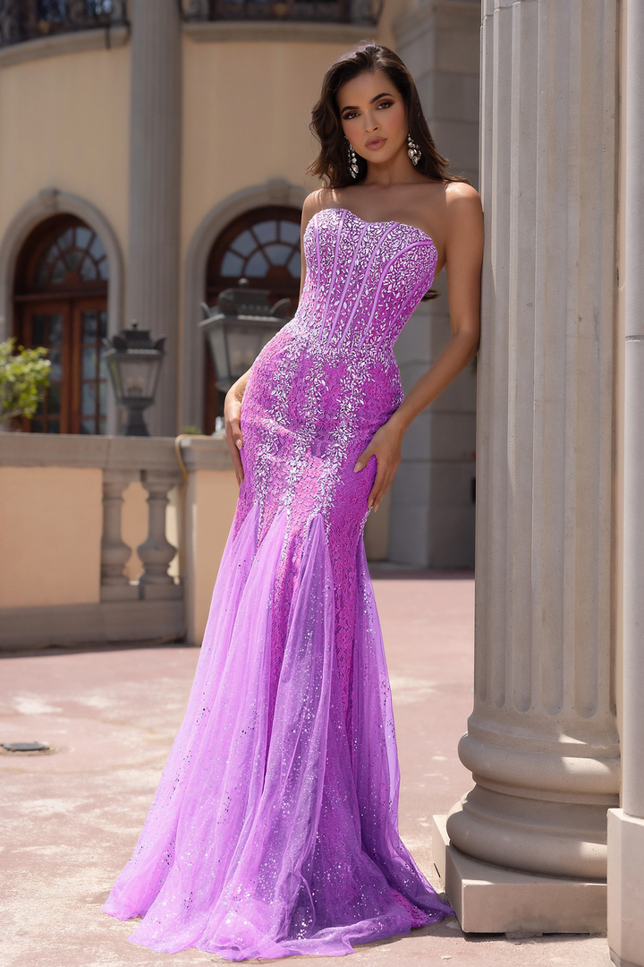 Portia and Scarlett PS25169 Tulle Sweetheart Strapless Gown