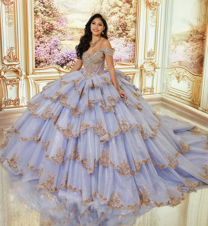 Princesa by Ariana Vara PR30242 Tulle Off-Shoulder Ball Gown