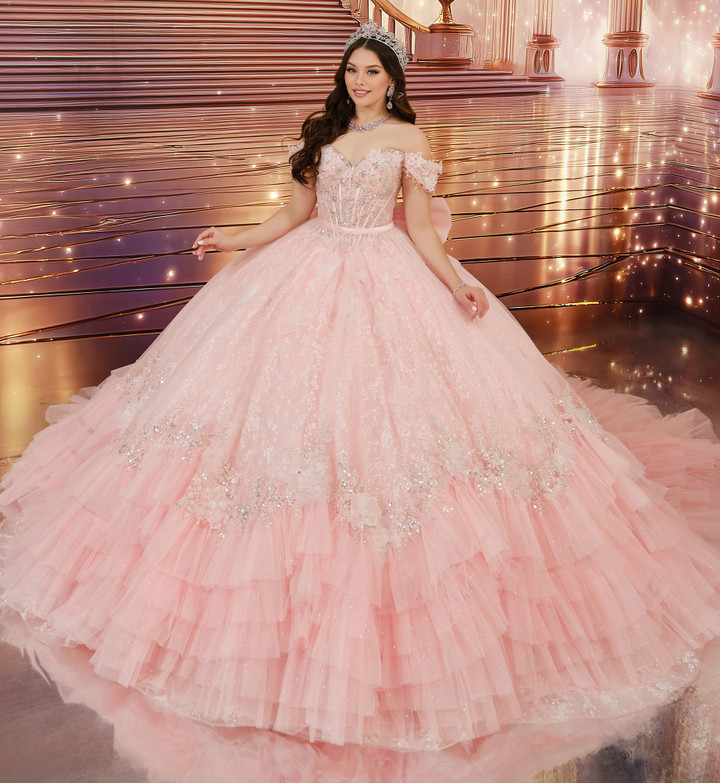 Princesa by Ariana Vara PR30243 Satin Off-Shoulder Ball Gown