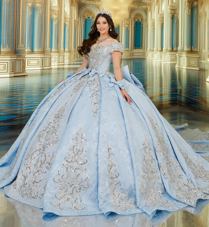 Princesa by Ariana Vara PR30244 Lace Off-Shoulder Ball Gown