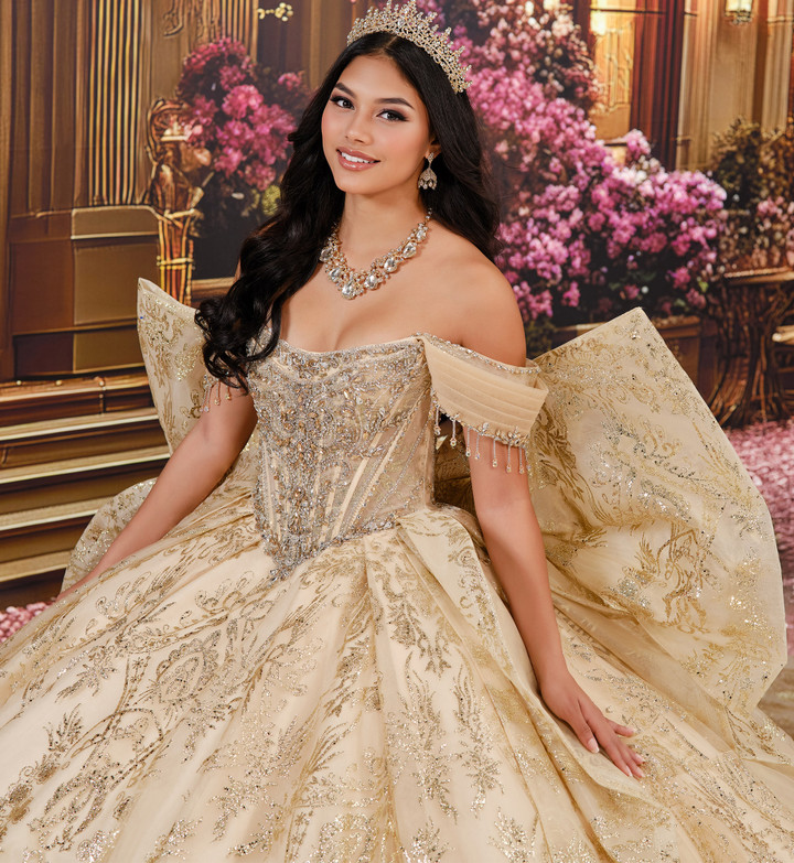 Princesa by Ariana Vara PR30245 Tulle Off-Shoulder Ball Gown
