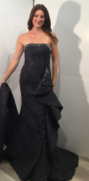 Jovani 41135 Sleeveless Straight Neck Strapless Long Dress