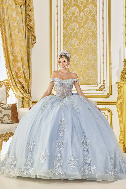 save the queen blue dress Dancing 1717 Strapless Quince Dress– PromGirl perfect for any special occasion Dancing Queen 5037 Long Quinceanera