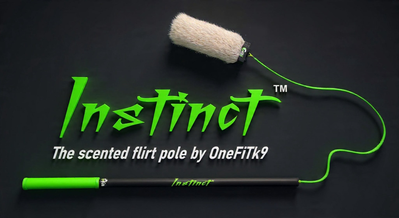 ONE FIT K9™ The Instinct Scented Flirt Pole for Dogs