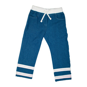 Pull-On Rib Waist Jeans (White) Pull-On Rib Waist Jeans (White)