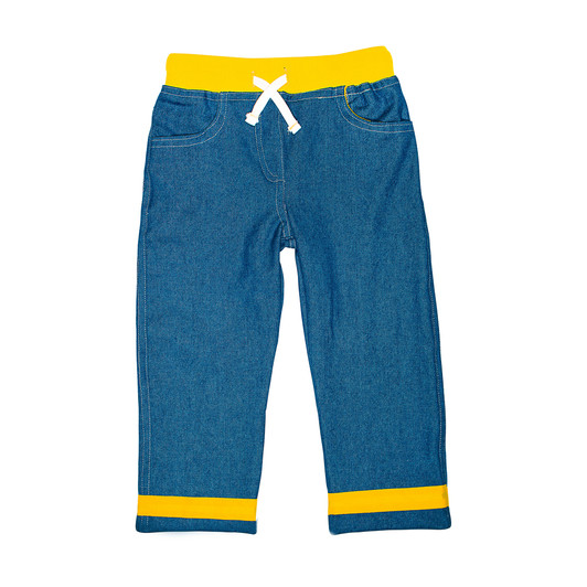 Unisex Pull-On Rib Waist Jeans (Yellow) Unisex Pull-On Rib Waist Jeans (Yellow)