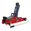 Low Entry Short Chassis Trolley Jack & Accessories Bag Combo, 2 Tonne - Red